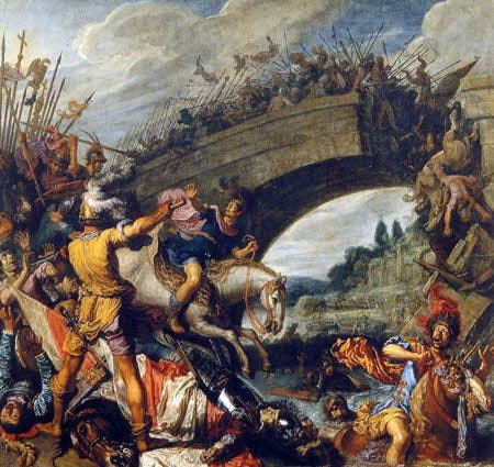 Batalha da Ponte Milvia – Pieter Lastman – 1613